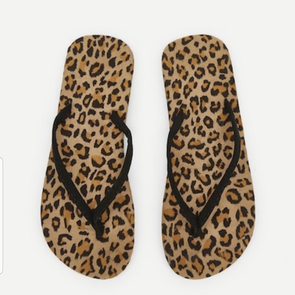 Leopard Flip Flops